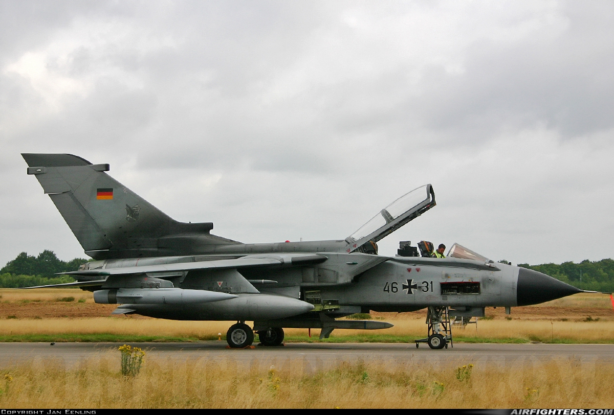 Germany - Air Force Panavia Tornado ECR 46+31 at Kleine Brogel (EBBL), Belgium