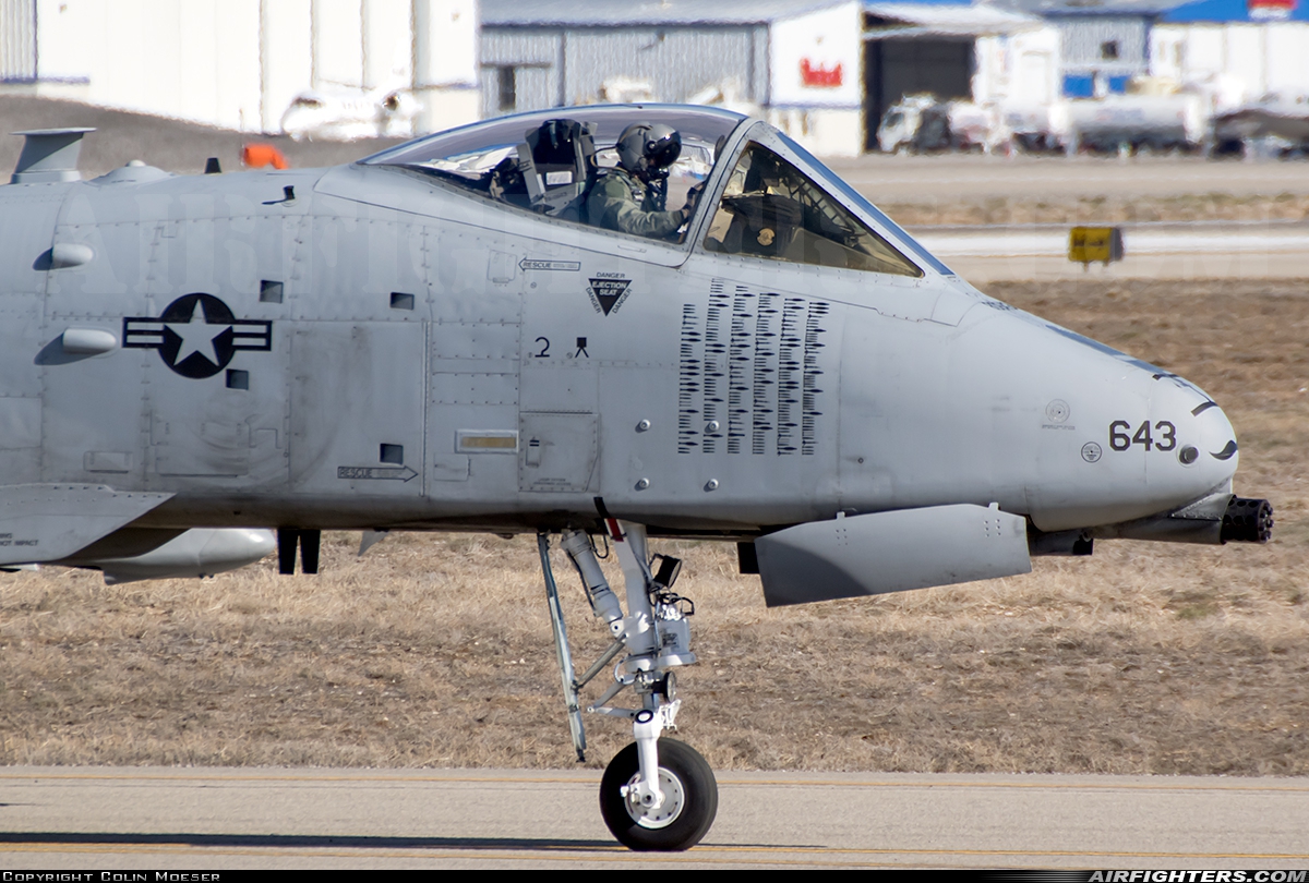 USA - Air Force Fairchild A-10C Thunderbolt II 78-0643 at Boise - Air Terminal / Gowen Field (Municipal) (BOI / KBOI), USA
