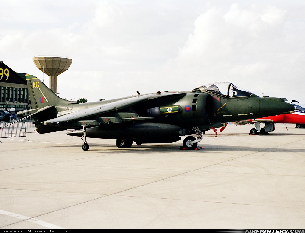 UK - Air Force British Aerospace Harrier GR.7 ZG858 at Yeovilton (YEO / EGDY), UK