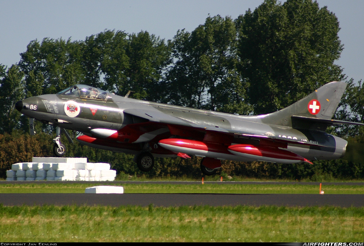 Private - Air Vampires SA Hawker Hunter F58 HB-RVU at Leeuwarden (LWR / EHLW), Netherlands