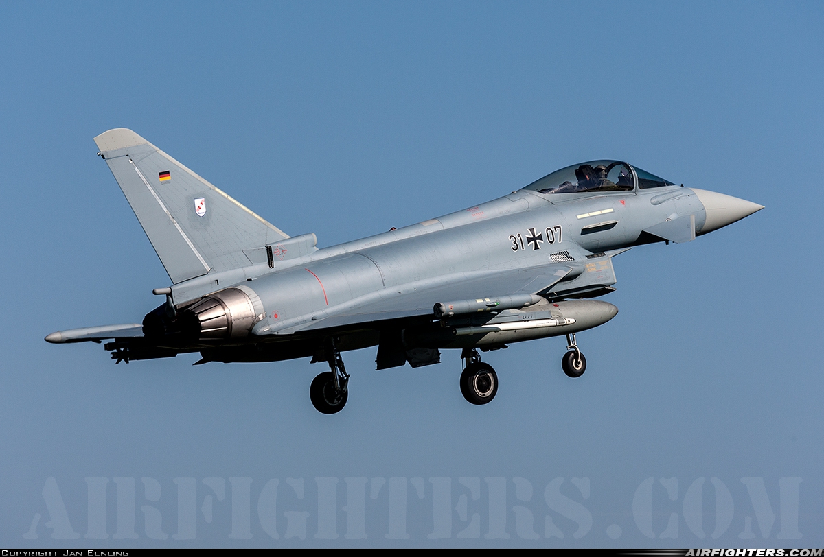 Germany - Air Force Eurofighter EF-2000 Typhoon S 31+07 at Leeuwarden (LWR / EHLW), Netherlands