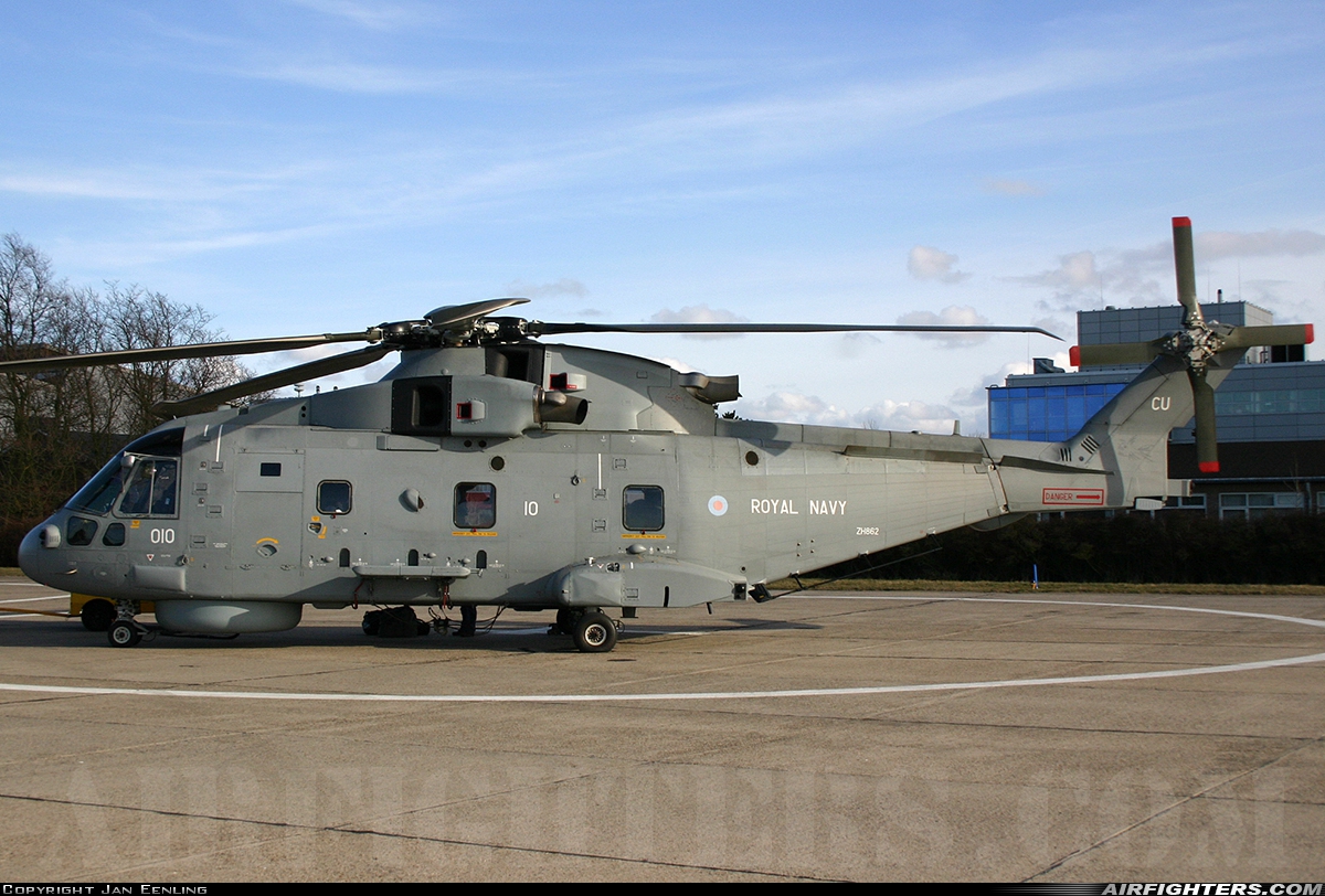 UK - Navy AgustaWestland Merlin HM1 (Mk111) ZH862 at Den Helder - De Kooy (DHR / EHKD), Netherlands