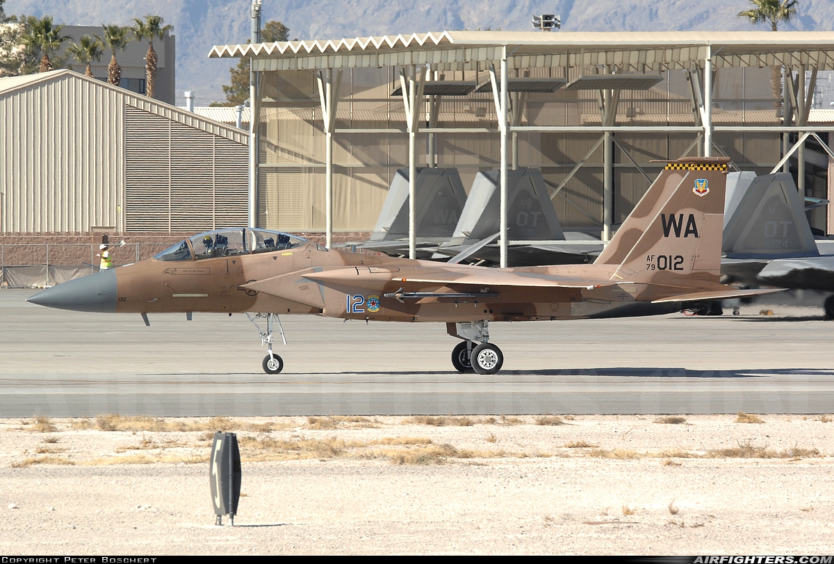 USA - Air Force McDonnell Douglas F-15D Eagle 79-0012 at Las Vegas - Nellis AFB (LSV / KLSV), USA
