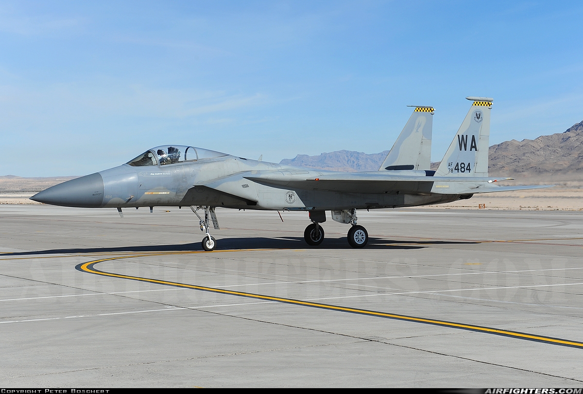 USA - Air Force McDonnell Douglas F-15C Eagle 78-0484 at Las Vegas - Nellis AFB (LSV / KLSV), USA