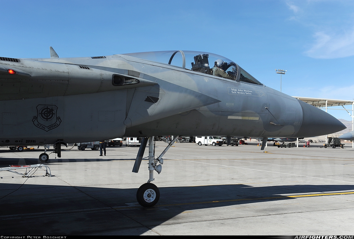 USA - Air Force McDonnell Douglas F-15C Eagle 78-0484 at Las Vegas - Nellis AFB (LSV / KLSV), USA