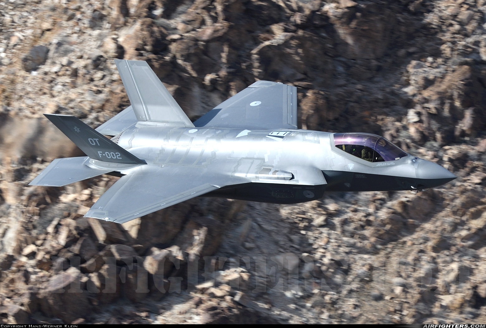 Netherlands - Air Force Lockheed Martin F-35A Lightning II F-002 at Off-Airport - Rainbow Canyon area, USA