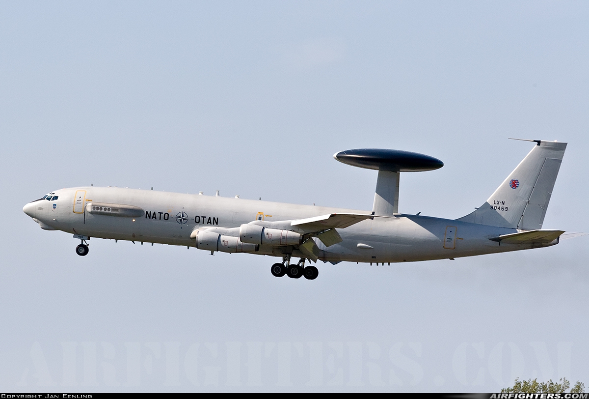 Luxembourg - NATO Boeing E-3A Sentry (707-300) LX-N90459 at Beauvechain (EBBE), Belgium