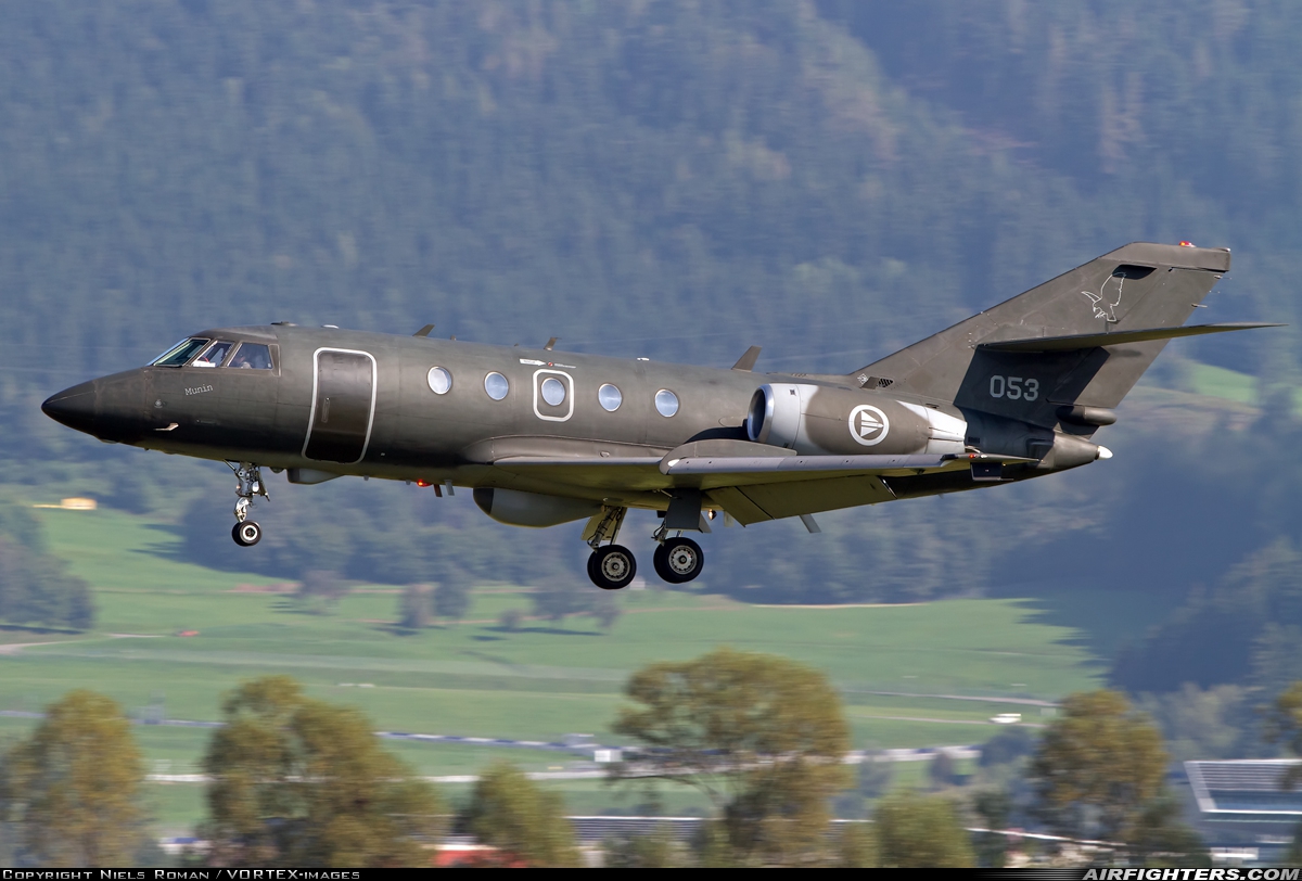 Norway - Air Force Dassault Falcon (Mystere) 20ECM 053 at Zeltweg (LOXZ), Austria