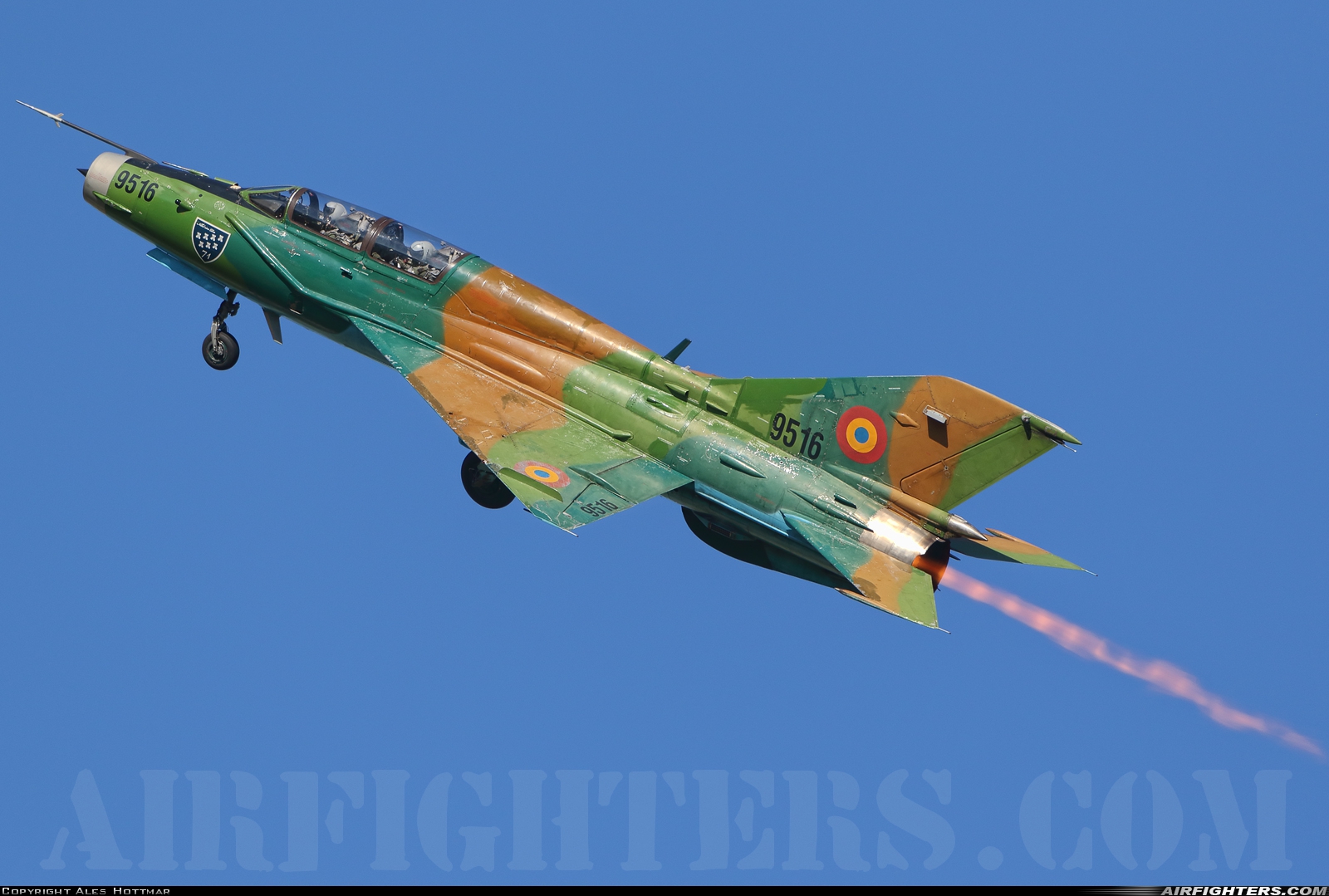 Romania - Air Force Mikoyan-Gurevich MiG-21UM Lancer B 9516 at Sliac (LZSL), Slovakia
