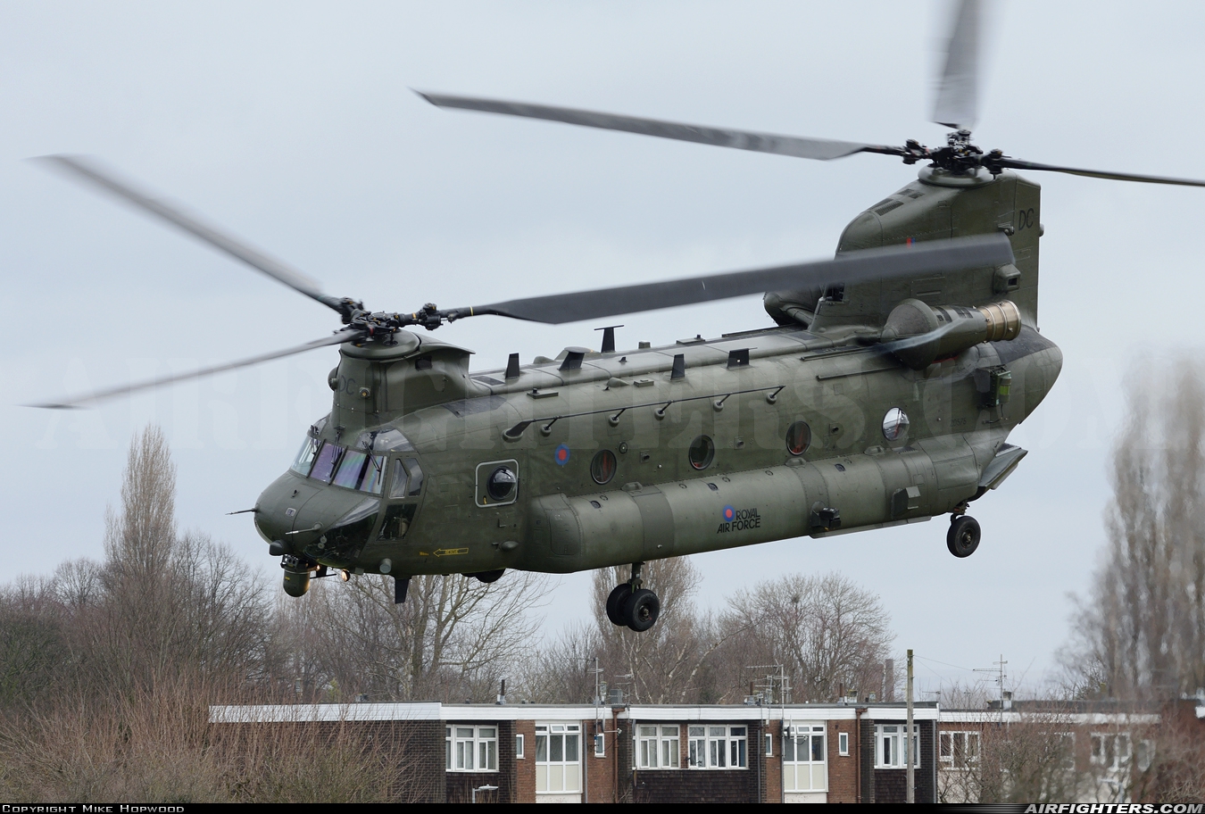 UK - Air Force Boeing Vertol Chinook HC4 (CH-47D) ZD575 at Manchester - Barton (EGCB), UK