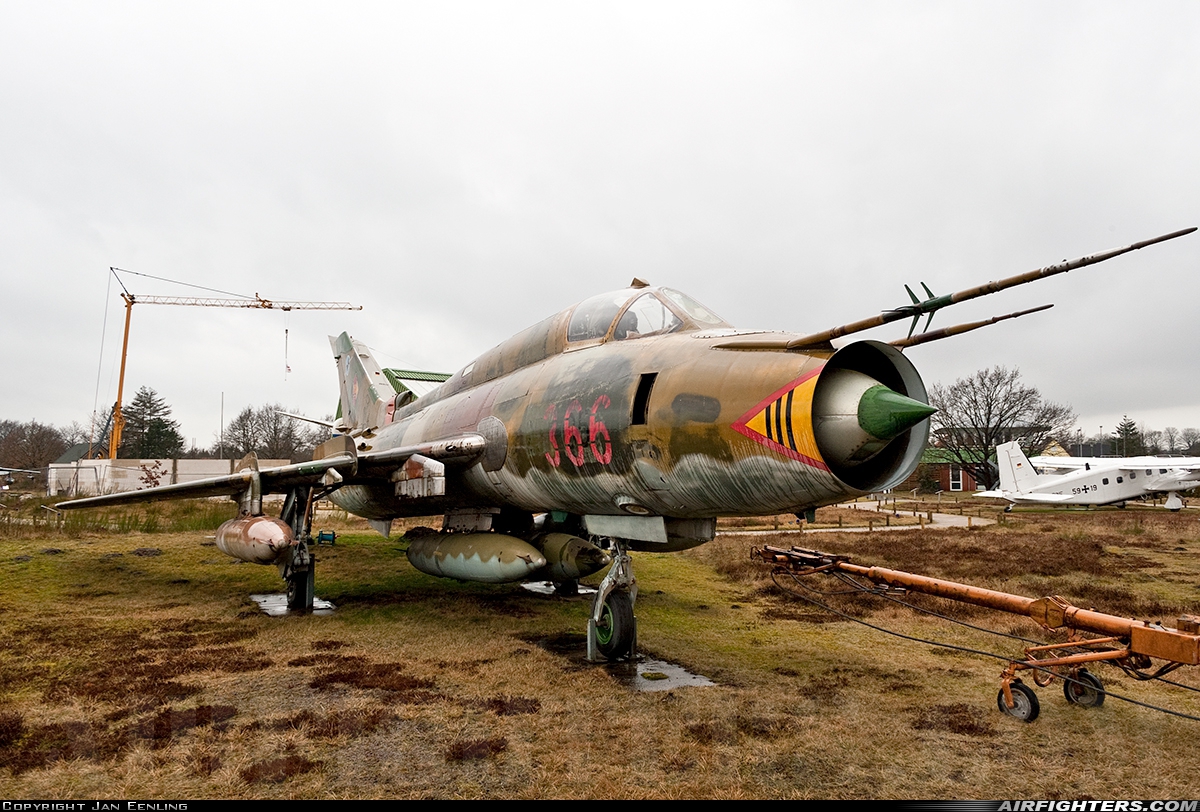 East Germany - Air Force Sukhoi Su-22M4 Fitter-K 366 at Nordholz (- Cuxhaven) (NDZ / ETMN), Germany
