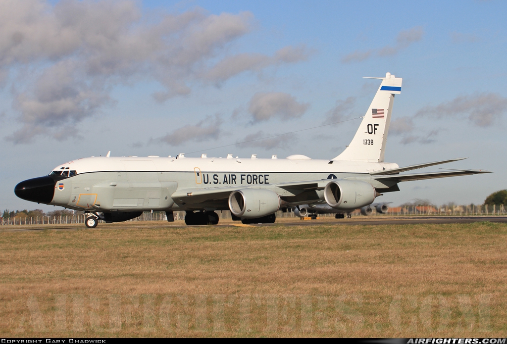 USA - Air Force Boeing RC-135W Rivet Joint (717-158) 62-4138 at Mildenhall (MHZ / GXH / EGUN), UK