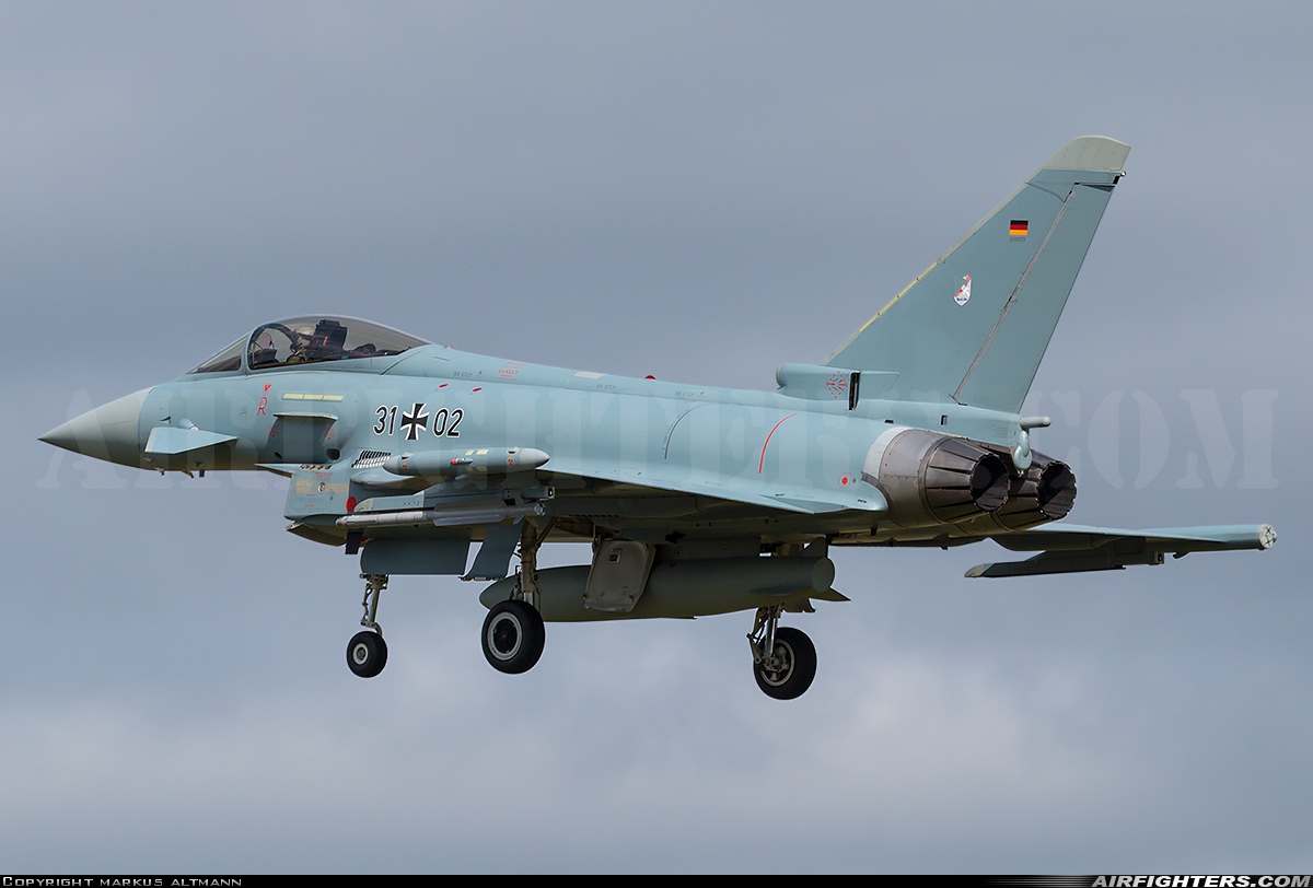 Germany - Air Force Eurofighter EF-2000 Typhoon S 31+02 at Norvenich (ETNN), Germany