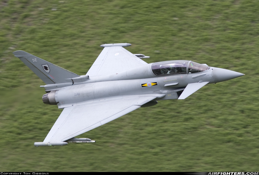 UK - Air Force Eurofighter Typhoon T1 ZJ811 at Off-Airport - Cumbria, UK