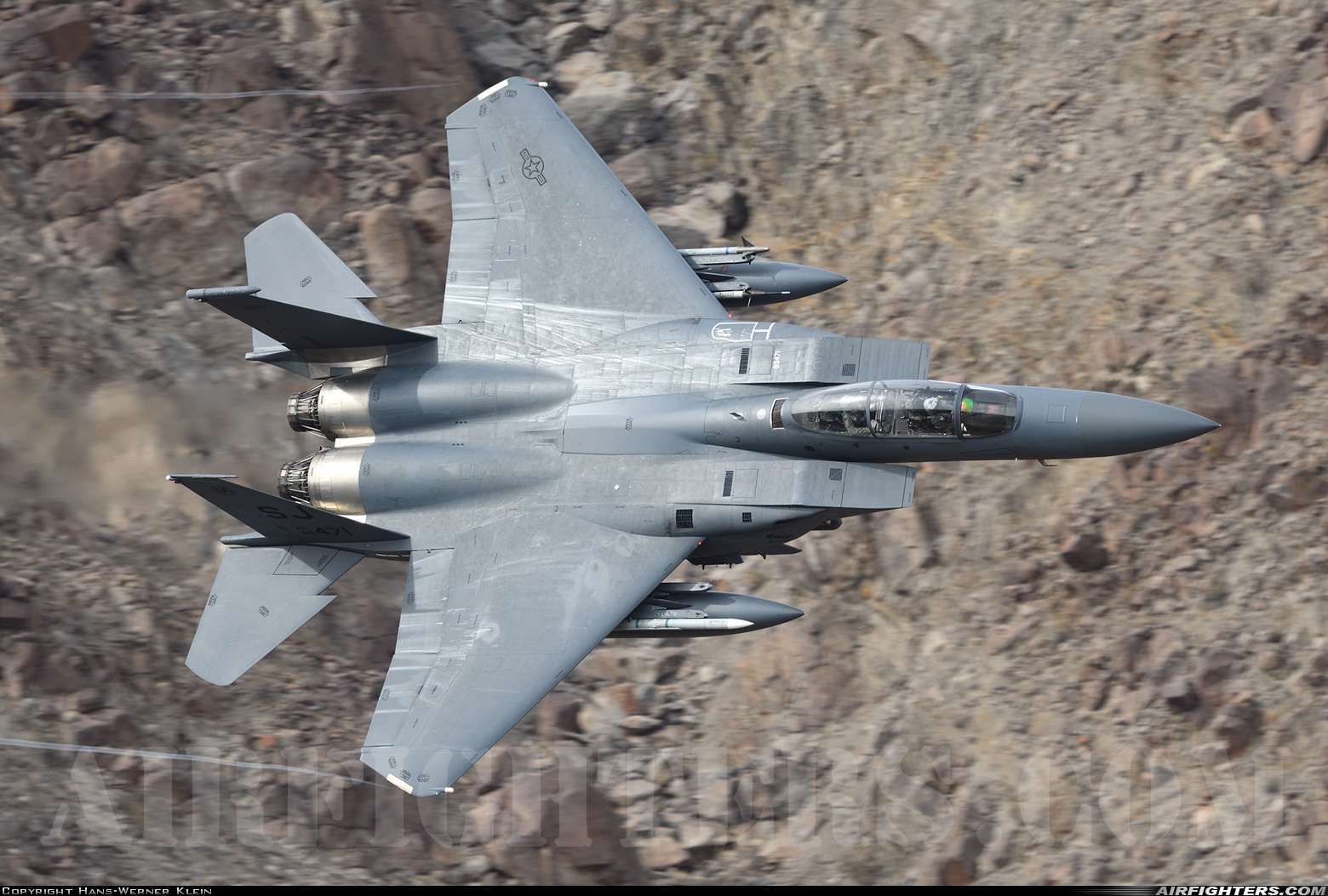 USA - Air Force McDonnell Douglas F-15E Strike Eagle 89-0471 at Off-Airport - Rainbow Canyon area, USA