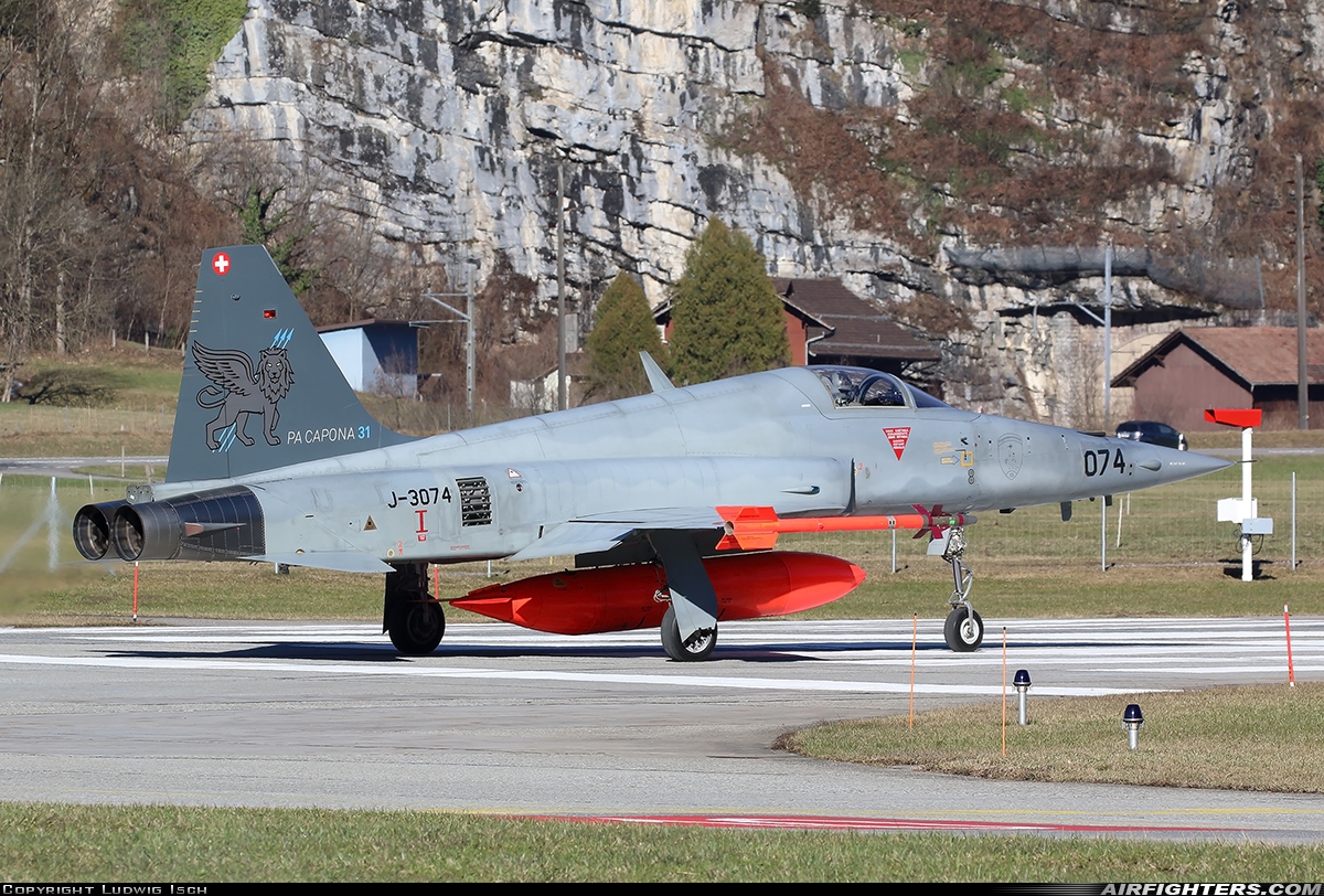 Switzerland - Air Force Northrop F-5E Tiger II J-3074 at Meiringen (LSMM), Switzerland