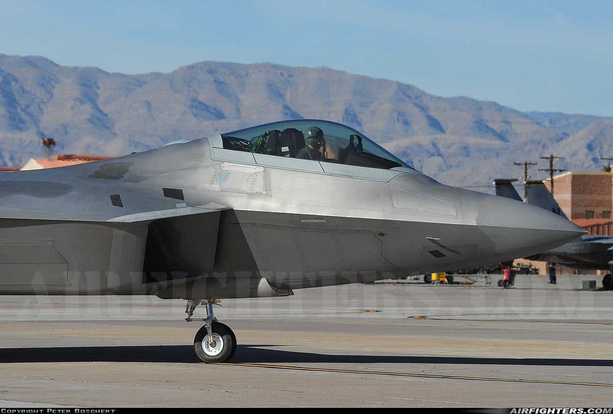 USA - Air Force Lockheed Martin F-22A Raptor 08-4171 at Las Vegas - Nellis AFB (LSV / KLSV), USA
