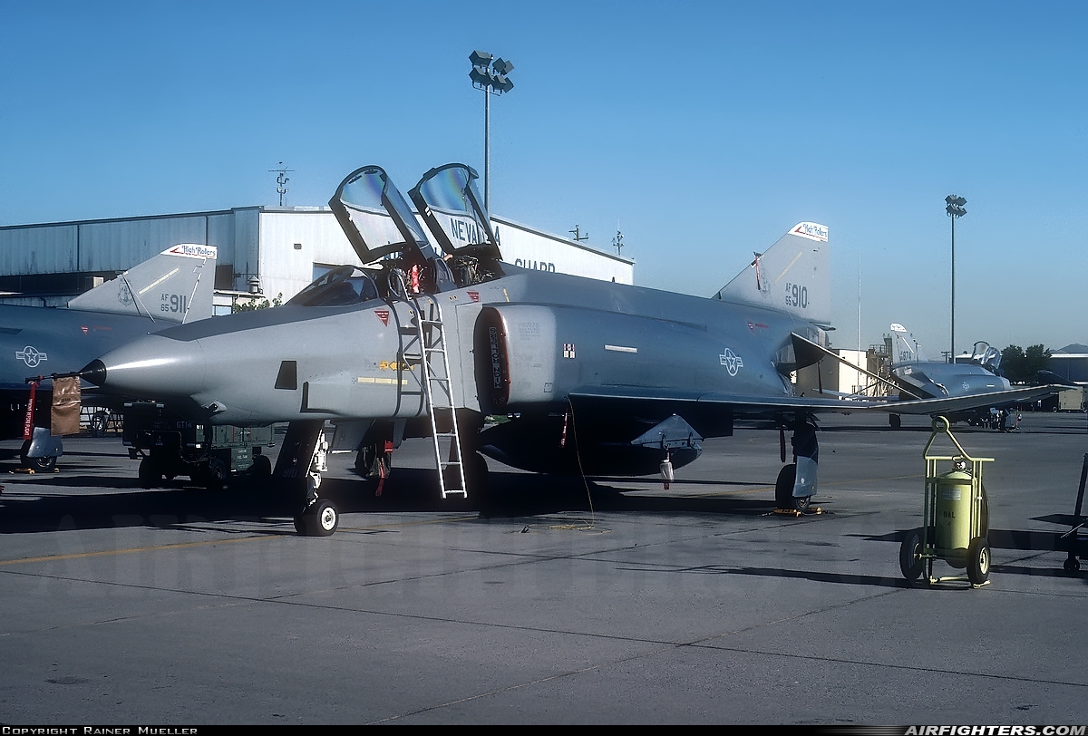 USA - Air Force McDonnell Douglas RF-4C Phantom II 65-0910 at Reno / Tahoe - Int. (Cannon) (RNO / KRNO), USA