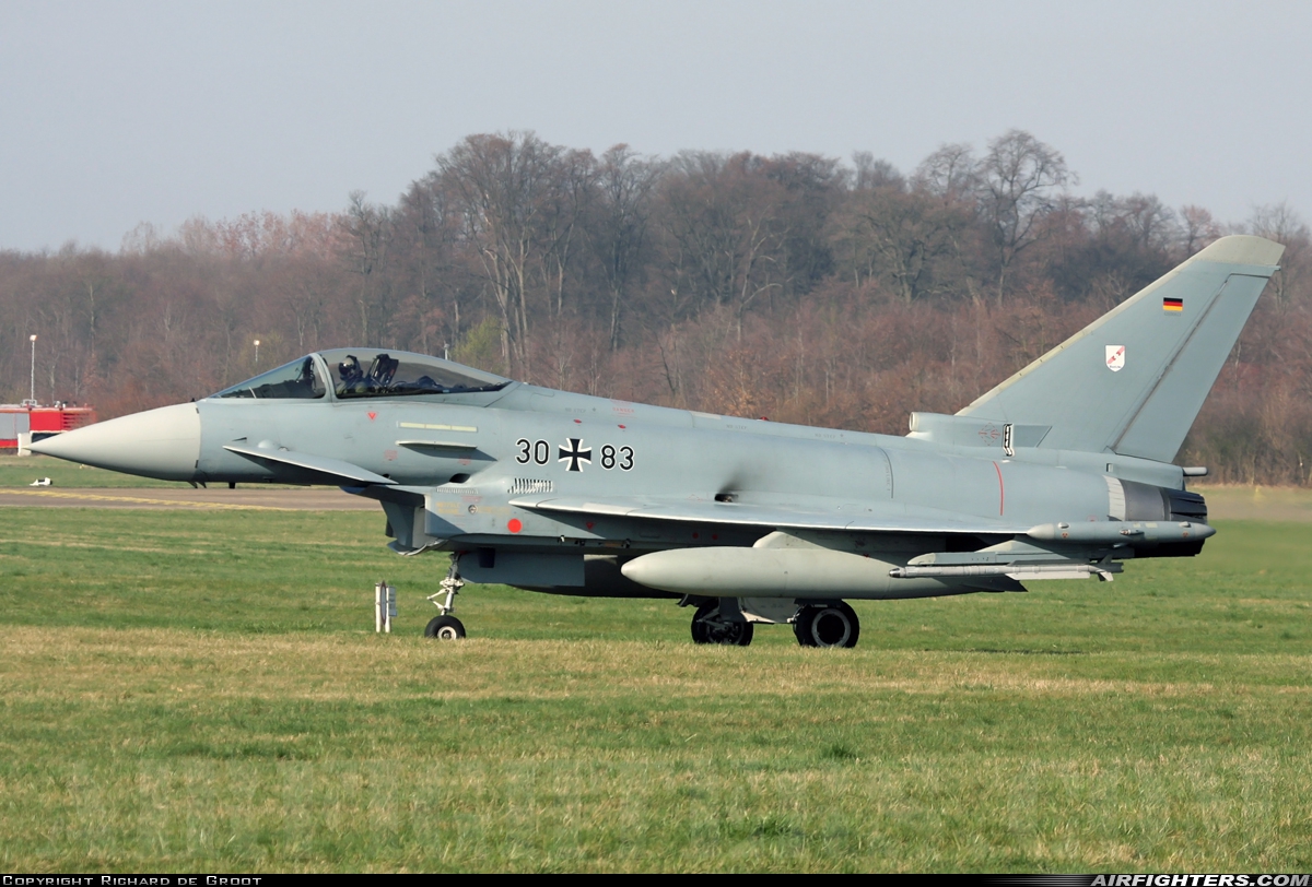 Germany - Air Force Eurofighter EF-2000 Typhoon S 30+83 at Norvenich (ETNN), Germany