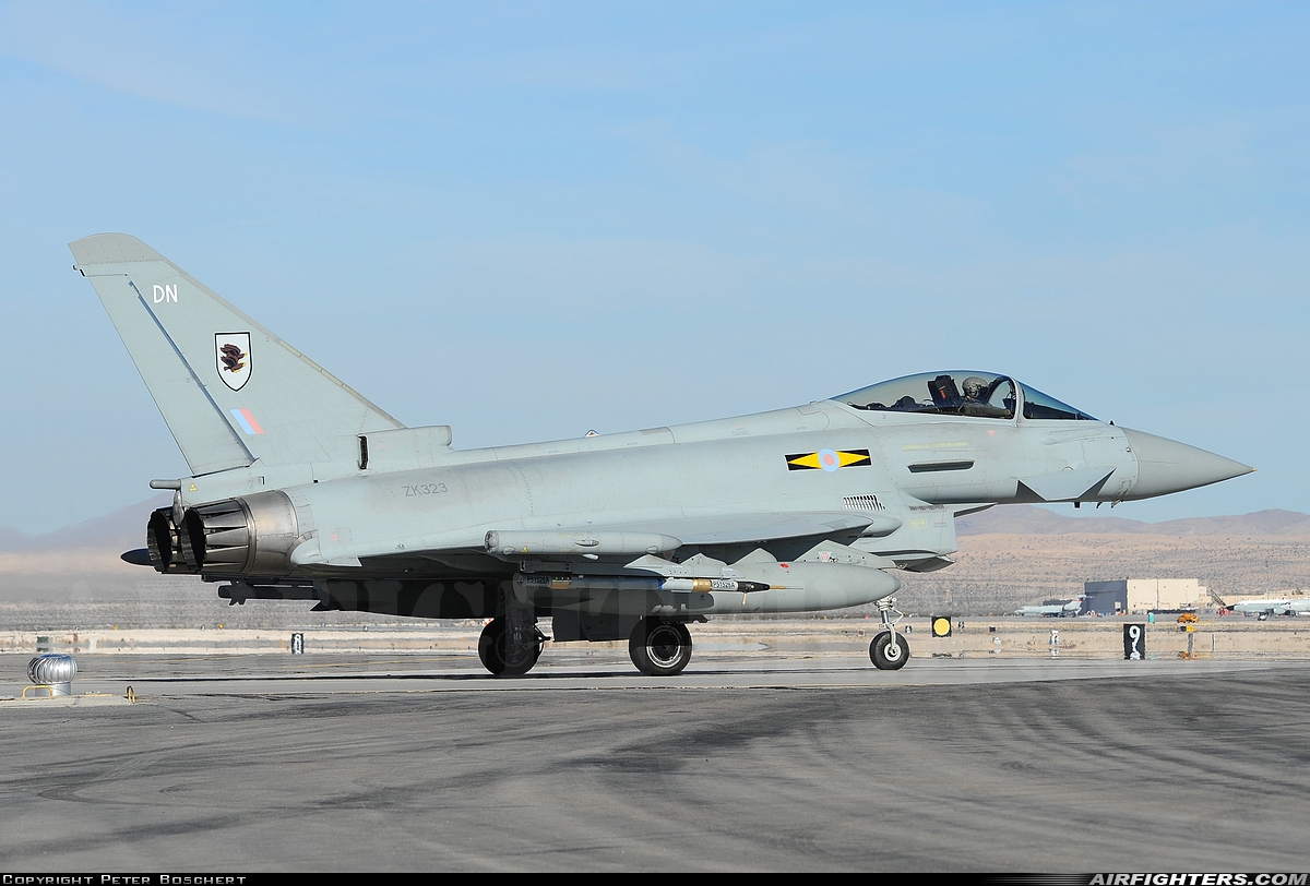 UK - Air Force Eurofighter Typhoon FGR4 ZK323 at Las Vegas - Nellis AFB (LSV / KLSV), USA