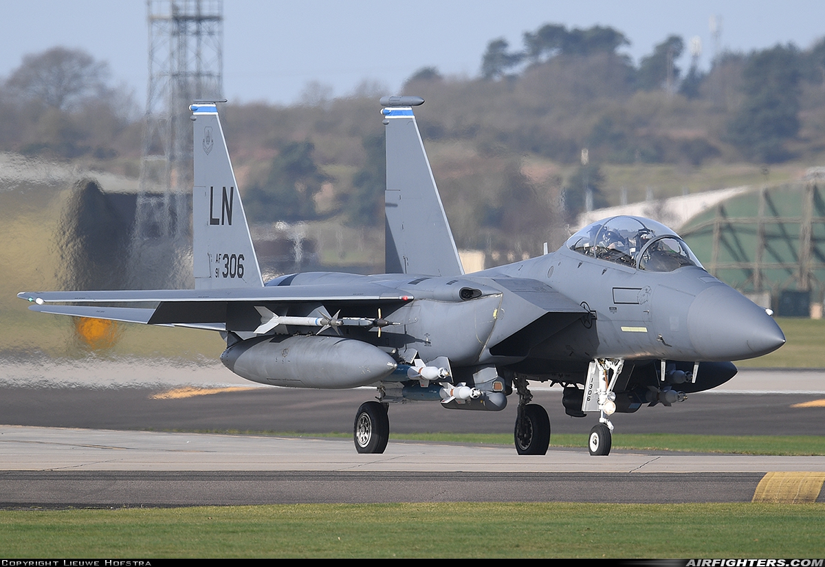 USA - Air Force McDonnell Douglas F-15E Strike Eagle 91-0306 at Lakenheath (LKZ / EGUL), UK