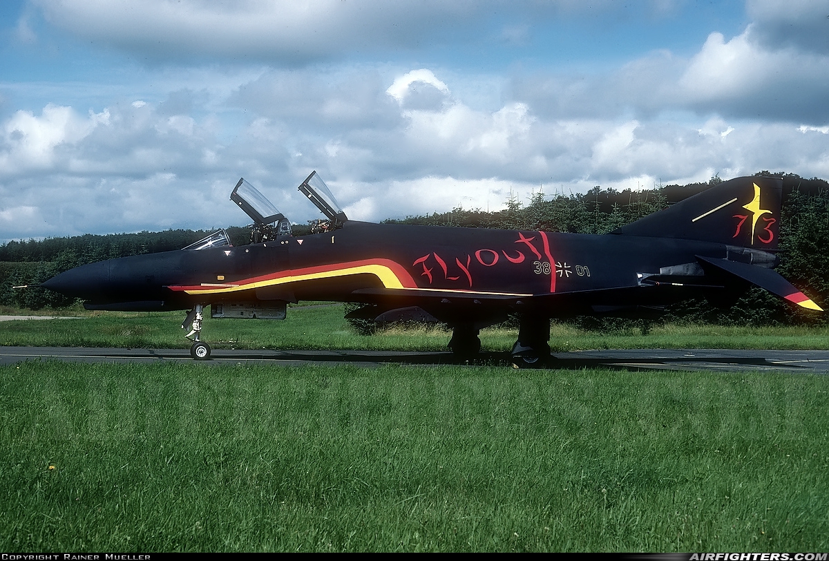 Germany - Air Force McDonnell Douglas F-4F Phantom II 38+01 at Pferdsfeld (ETSP), Germany
