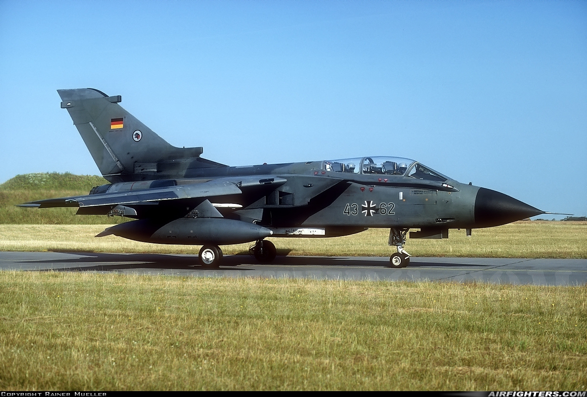 Germany - Air Force Panavia Tornado IDS 43+62 at Schleswig (- Jagel) (WBG / ETNS), Germany
