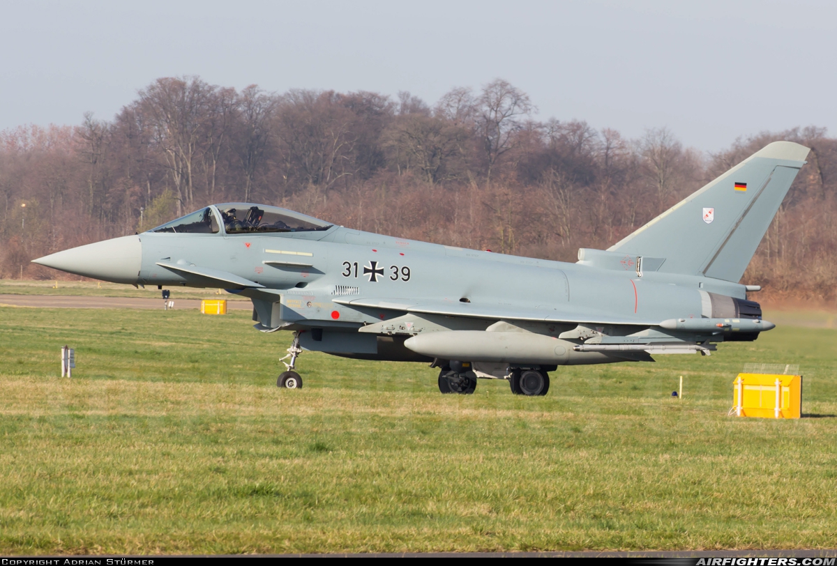Germany - Air Force Eurofighter EF-2000 Typhoon S 31+39 at Norvenich (ETNN), Germany