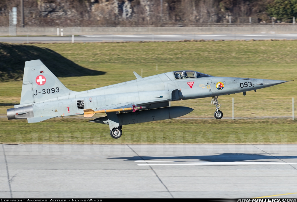 Switzerland - Air Force Northrop F-5E Tiger II J-3093 at Meiringen (LSMM), Switzerland