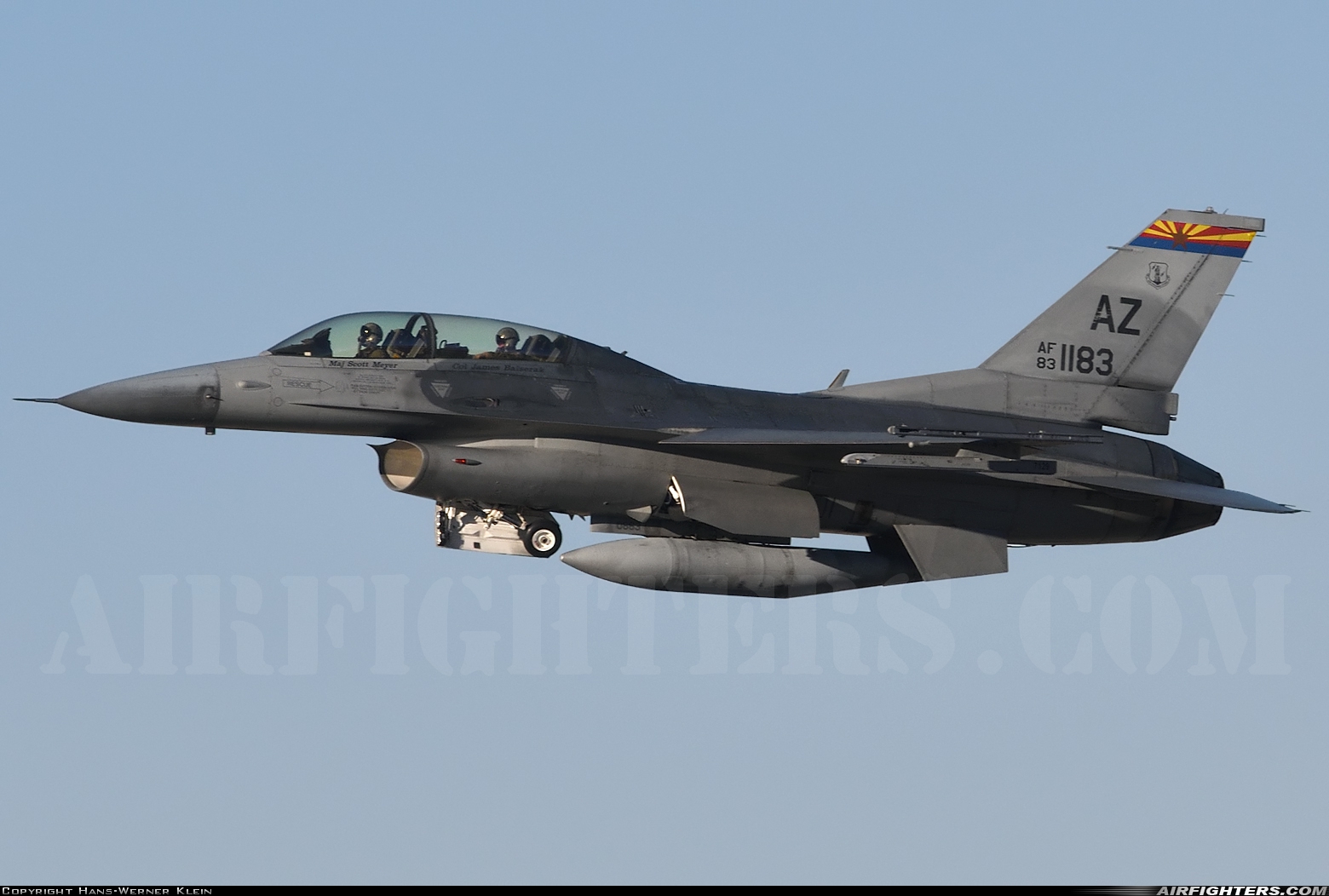 USA - Air Force General Dynamics F-16D Fighting Falcon 83-1183 at Tucson - Int. (TUS / KTUS), USA
