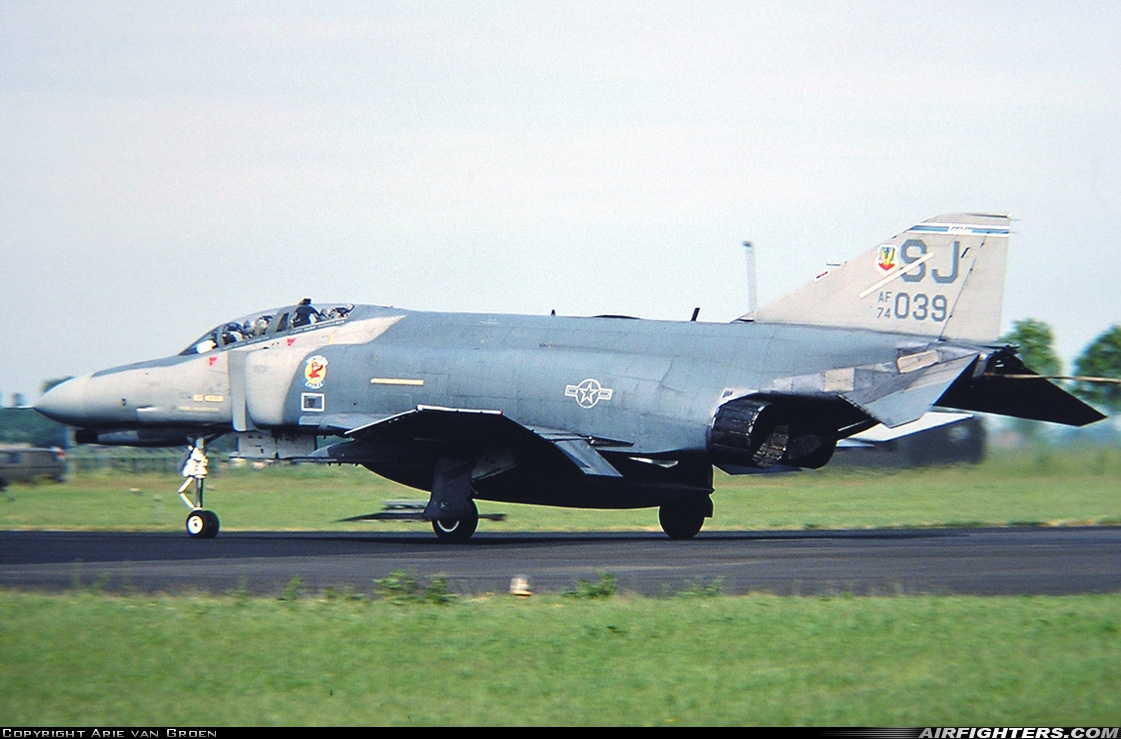 USA - Air Force McDonnell Douglas F-4E Phantom II 74-1039 at Leeuwarden (LWR / EHLW), Netherlands
