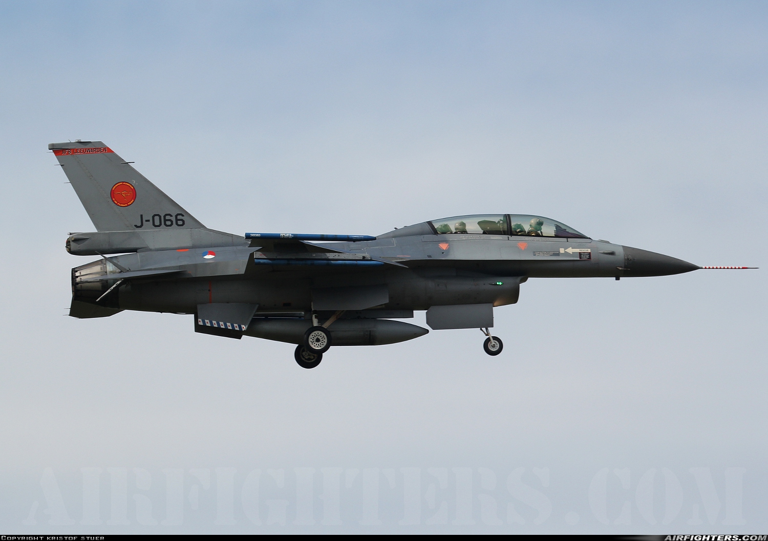 Netherlands - Air Force General Dynamics F-16BM Fighting Falcon J-066 at Kleine Brogel (EBBL), Belgium