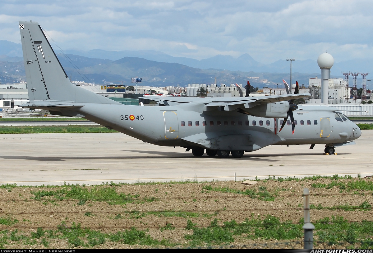 Spain - Air Force CASA C-295M T.21-02 at Malaga (AGP / LEMG), Spain