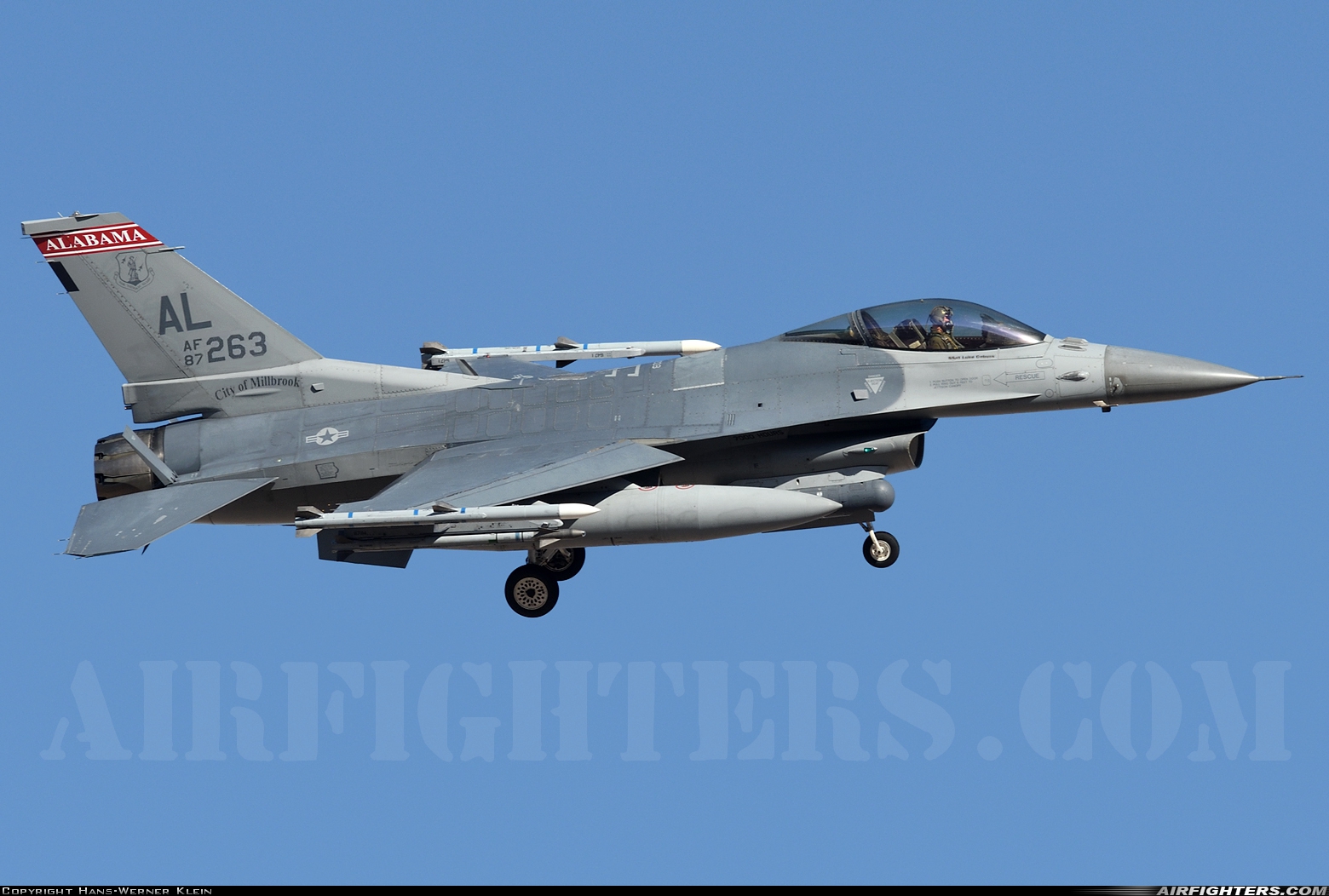 USA - Air Force General Dynamics F-16C Fighting Falcon 87-0263 at Las Vegas - Nellis AFB (LSV / KLSV), USA