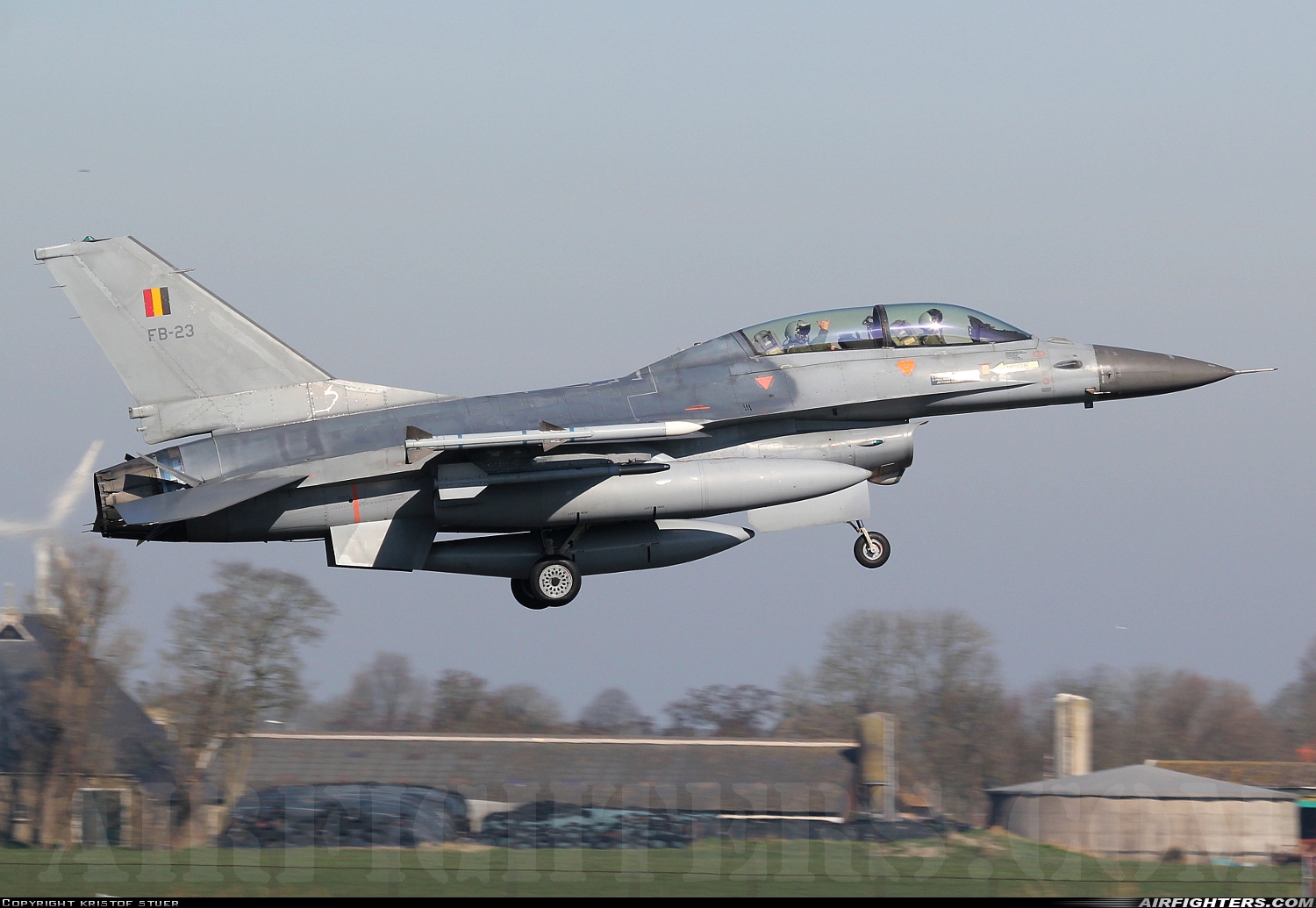 Belgium - Air Force General Dynamics F-16BM Fighting Falcon FB-23 at Leeuwarden (LWR / EHLW), Netherlands