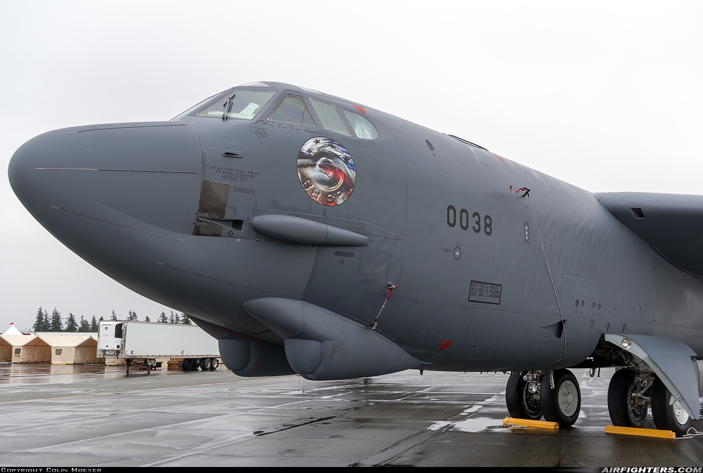USA - Air Force Boeing B-52H Stratofortress 60-0038 at Abbotsford (YXX / CYXX), Canada