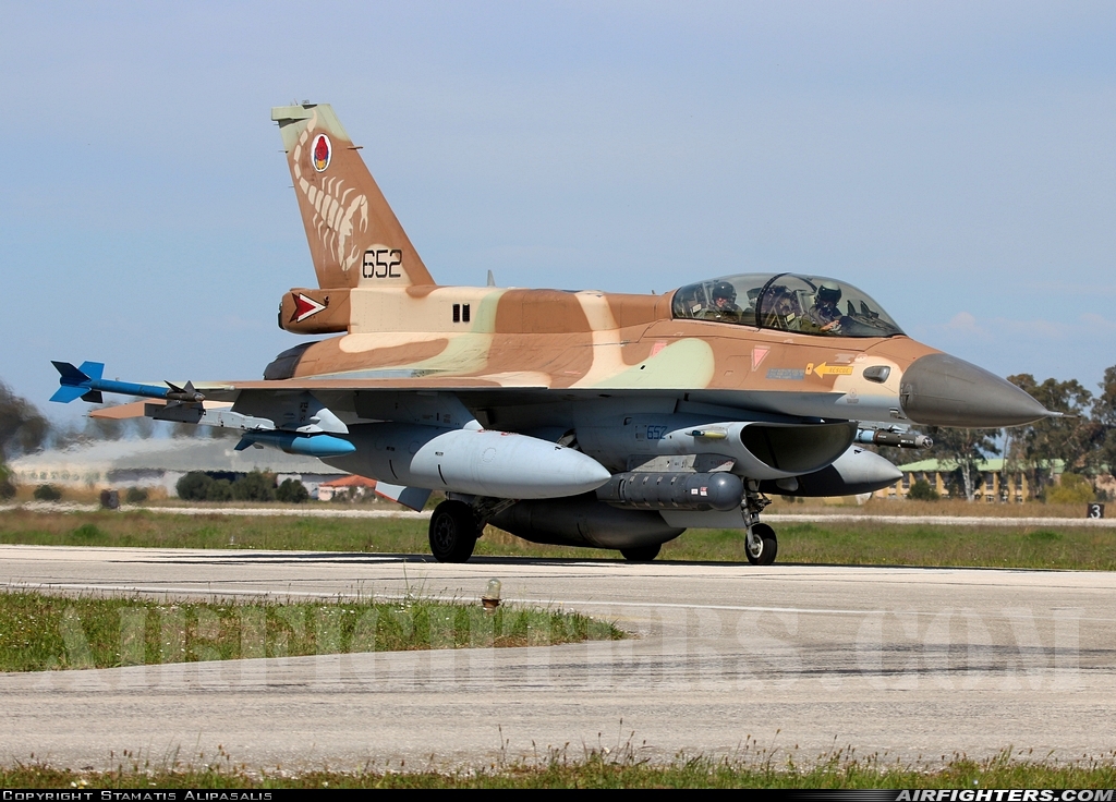 Israel - Air Force General Dynamics F-16D Fighting Falcon 652 at Andravida (Pyrgos -) (PYR / LGAD), Greece