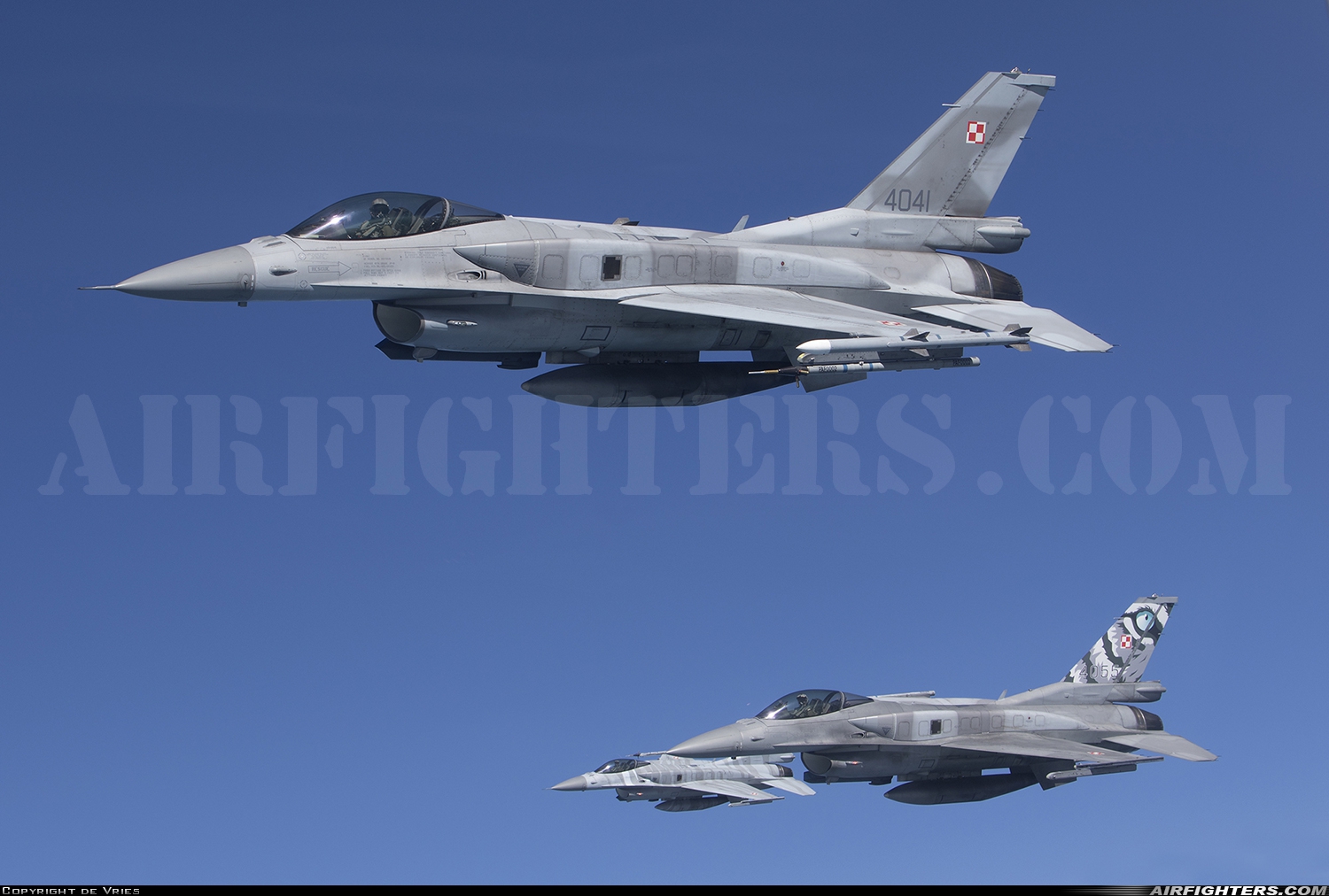 Poland - Air Force General Dynamics F-16C Fighting Falcon 4041 at In Flight, Netherlands