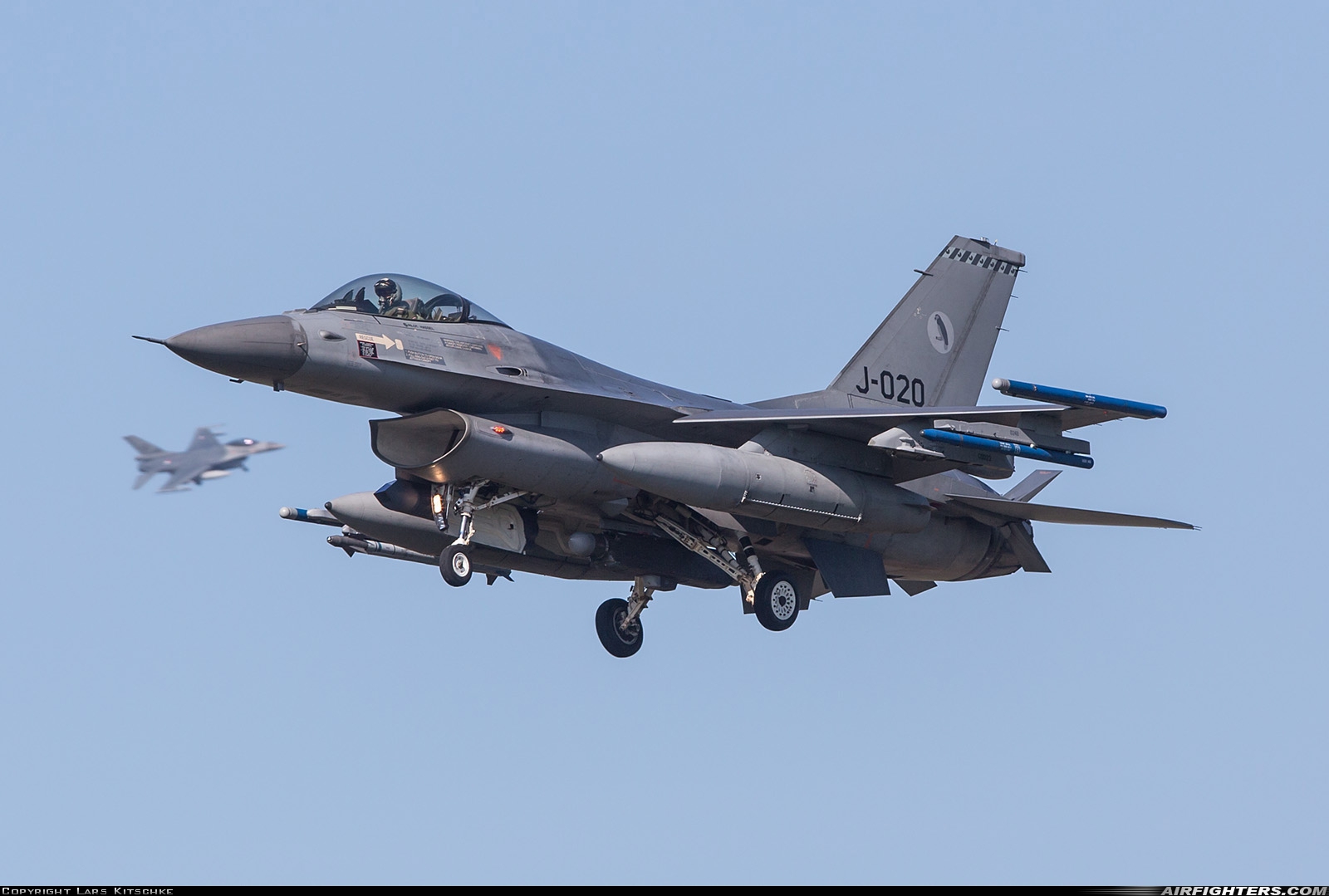 Netherlands - Air Force General Dynamics F-16AM Fighting Falcon J-020 at Leeuwarden (LWR / EHLW), Netherlands