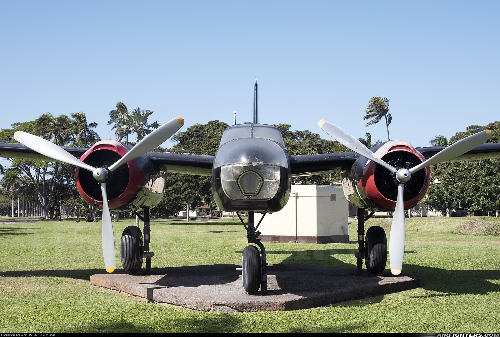 USA - Air Force Douglas RB-26C Invader 44-35596 at Honolulu - Int. / Hickam AFB (HNL / HIK / PHNL / PHIK), USA