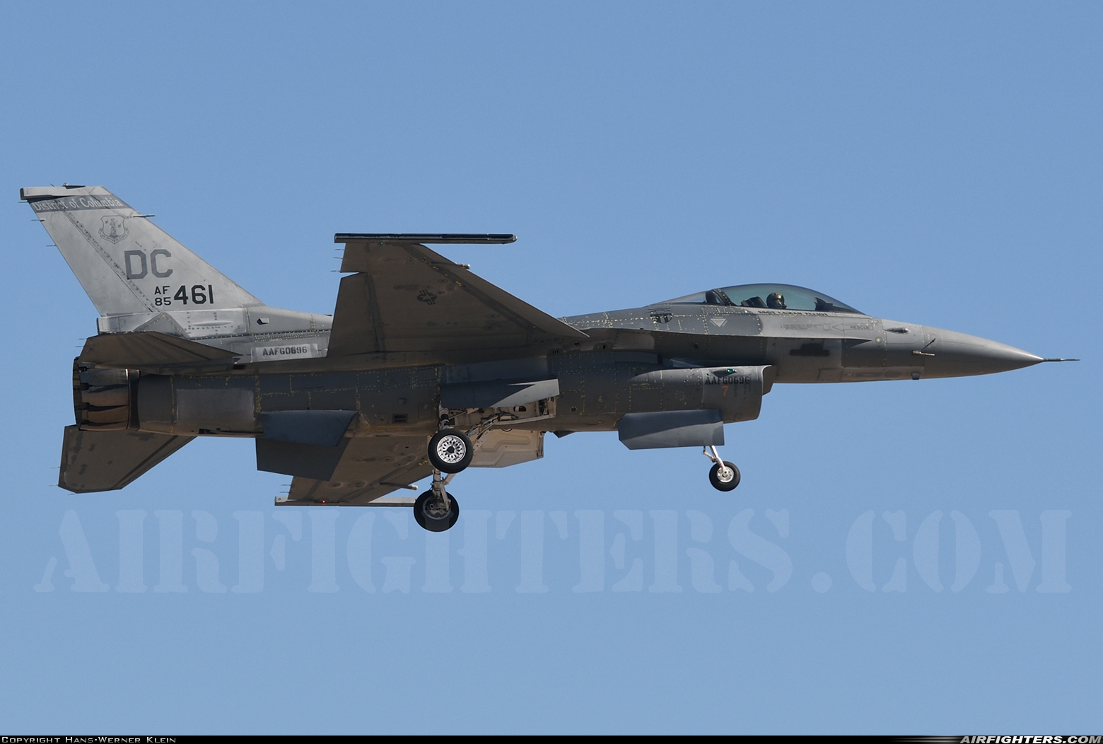 USA - Air Force General Dynamics F-16C Fighting Falcon 85-1461 at Tucson - Int. (TUS / KTUS), USA