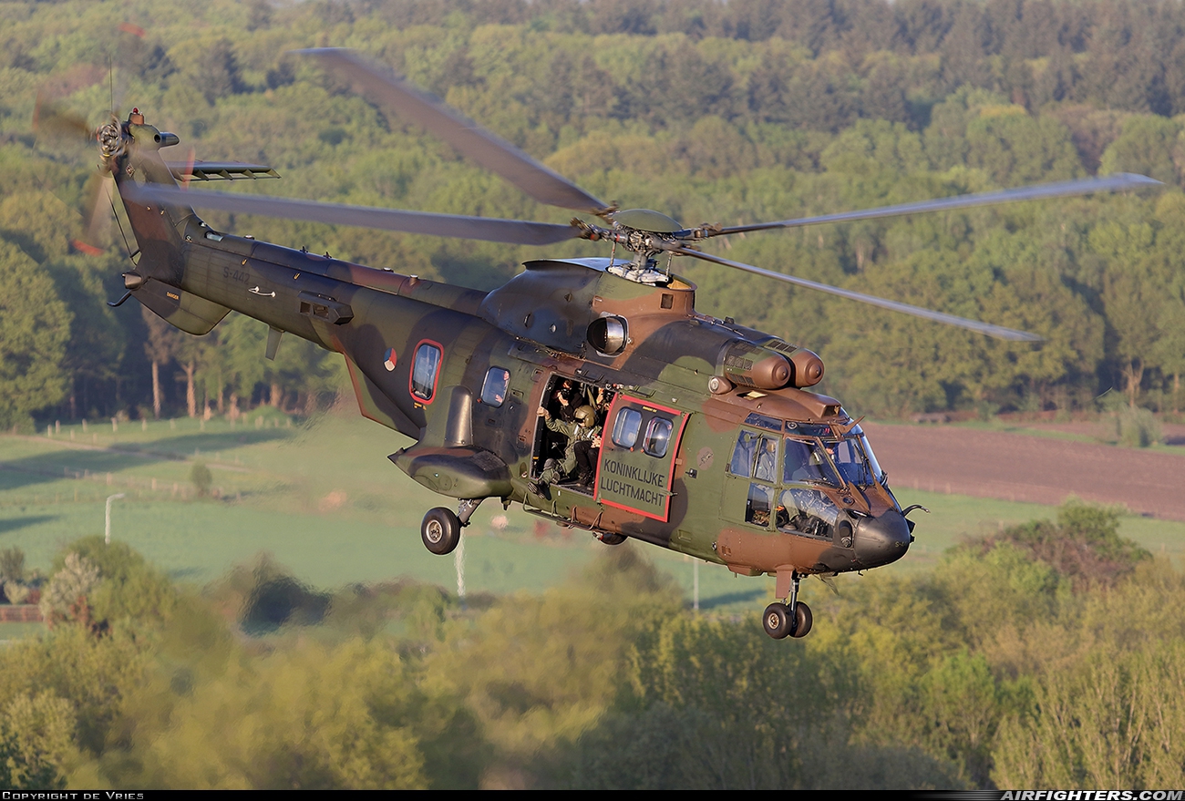 Netherlands - Air Force Aerospatiale AS-532U2 Cougar MkII S-442 at Off-Airport - Wageningen, Netherlands