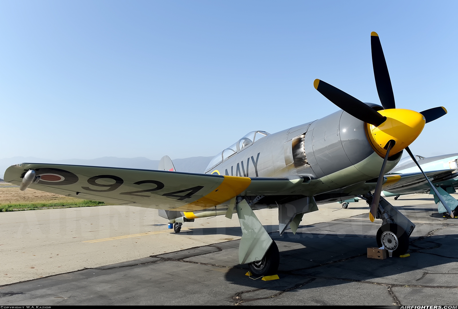 Private Hawker Sea Fury T20S N924G at Chino (CNO), USA