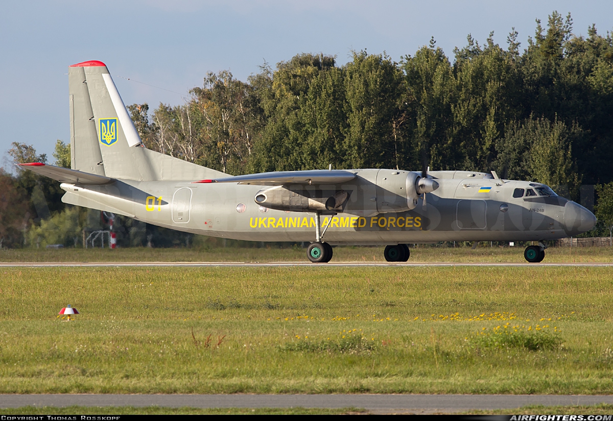 Ukraine - Air Force Antonov An-24B 01 at Nuremberg (NUE / EDDN), Germany