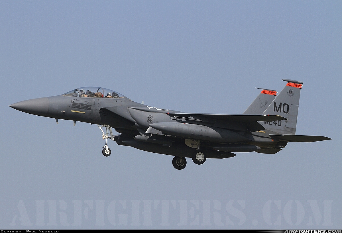 USA - Air Force McDonnell Douglas F-15E Strike Eagle 90-0240 at Lakenheath (LKZ / EGUL), UK