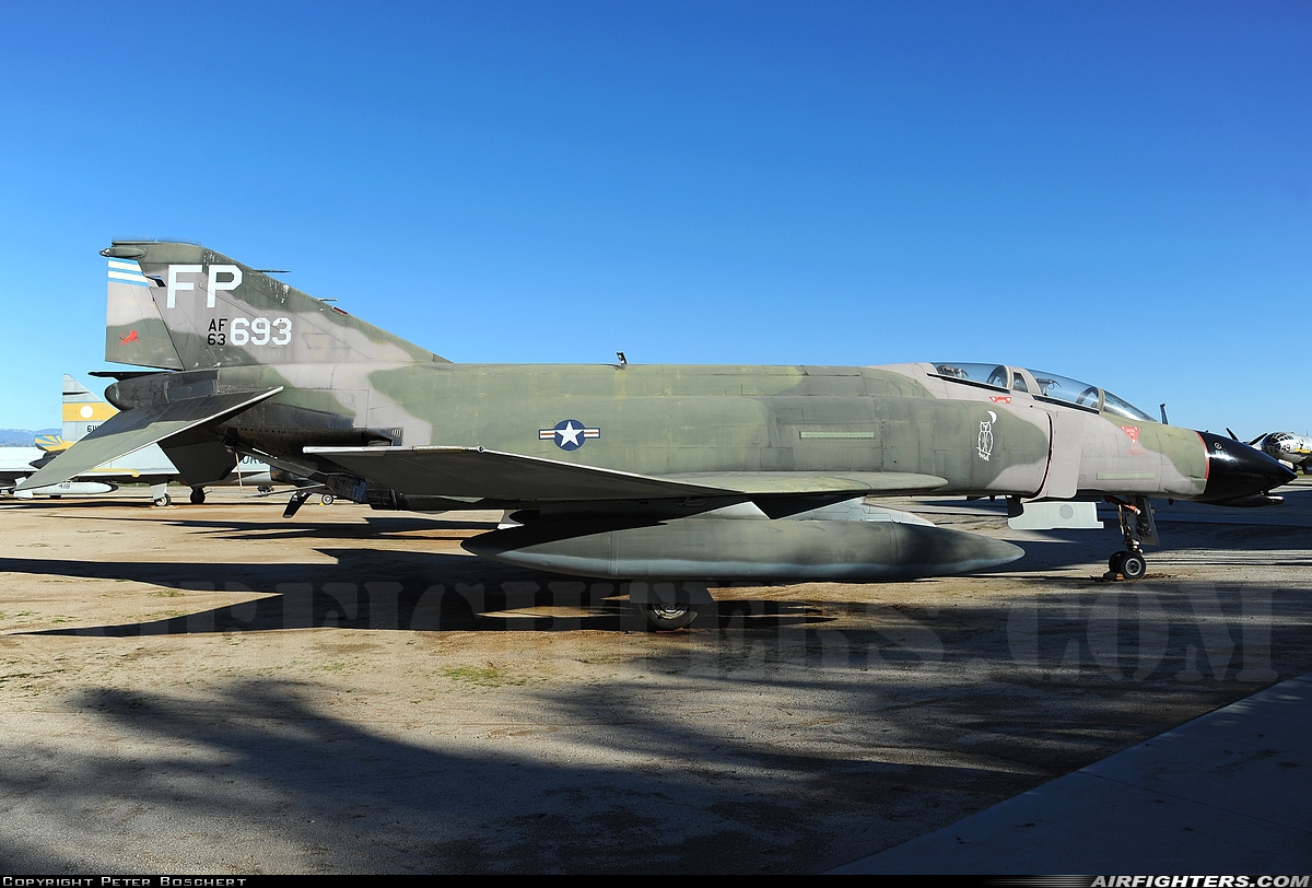 USA - Air Force McDonnell Douglas F-4C Phantom II 63-7693 at Riverside - March ARB (AFB / Field) (RIV / KRIV), USA