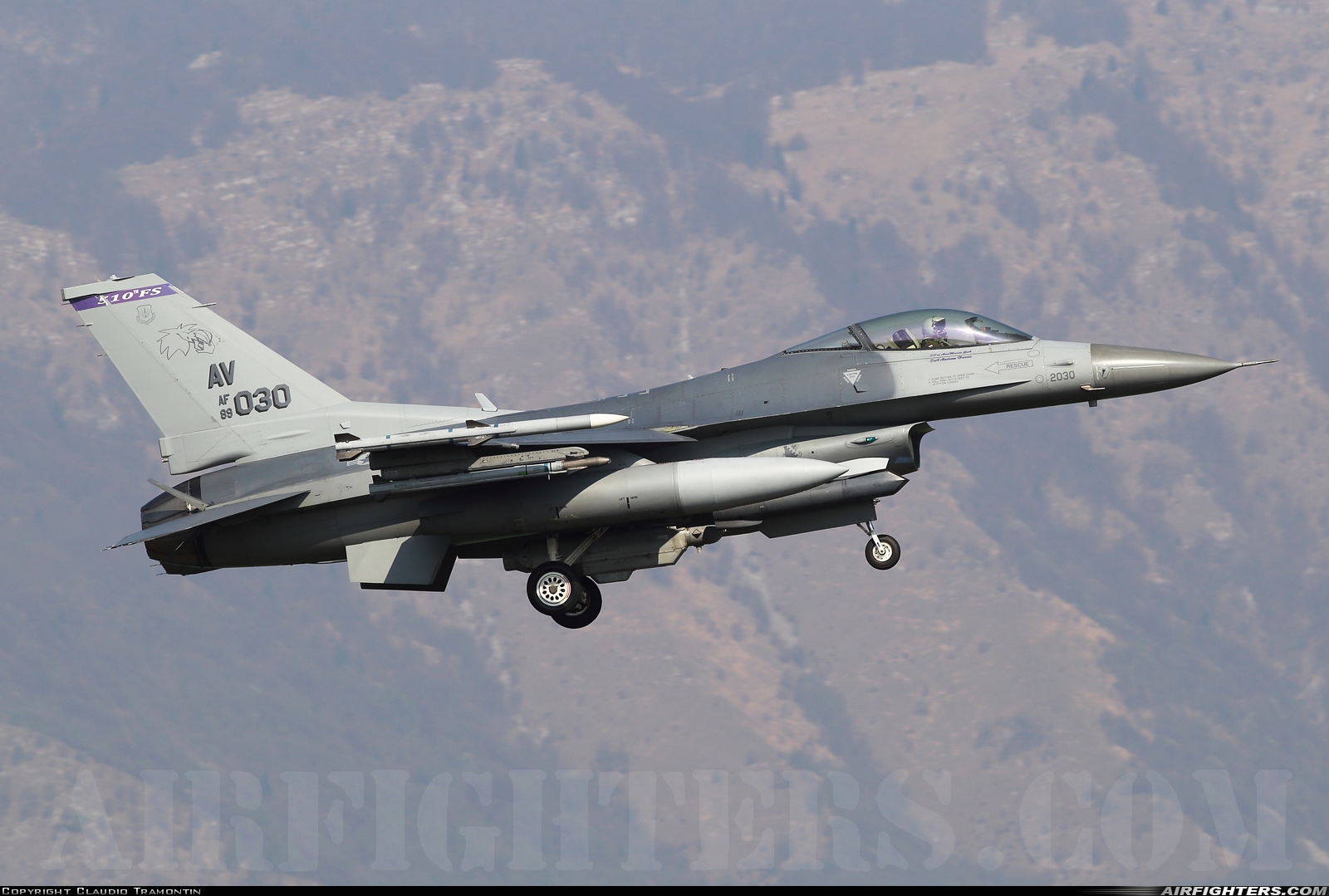 USA - Air Force General Dynamics F-16C Fighting Falcon 89-2030 at Aviano (- Pagliano e Gori) (AVB / LIPA), Italy