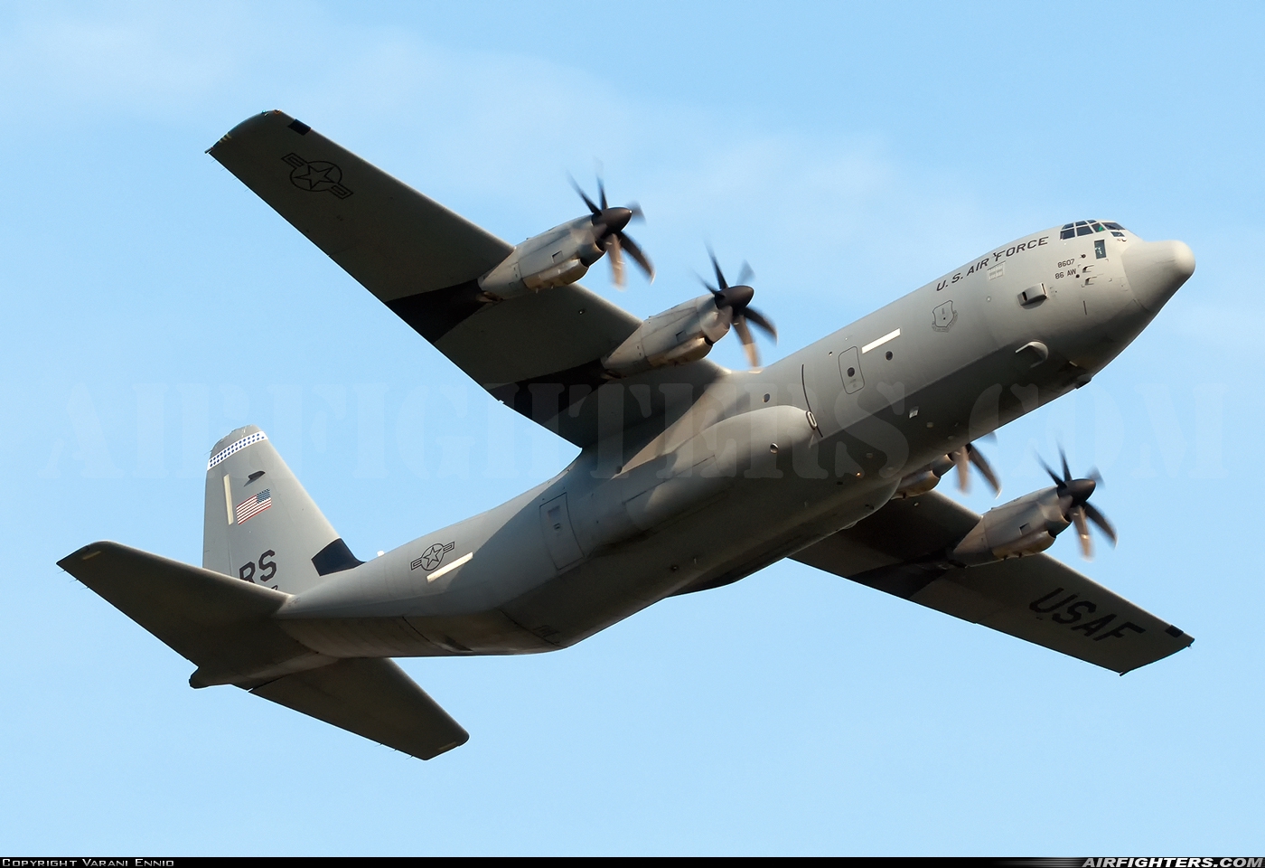 USA - Air Force Lockheed Martin C-130J-30 Hercules (L-382) 08-8607 at Verona - Villafranca (Valerio Catullo) (VRN / LIPX), Italy