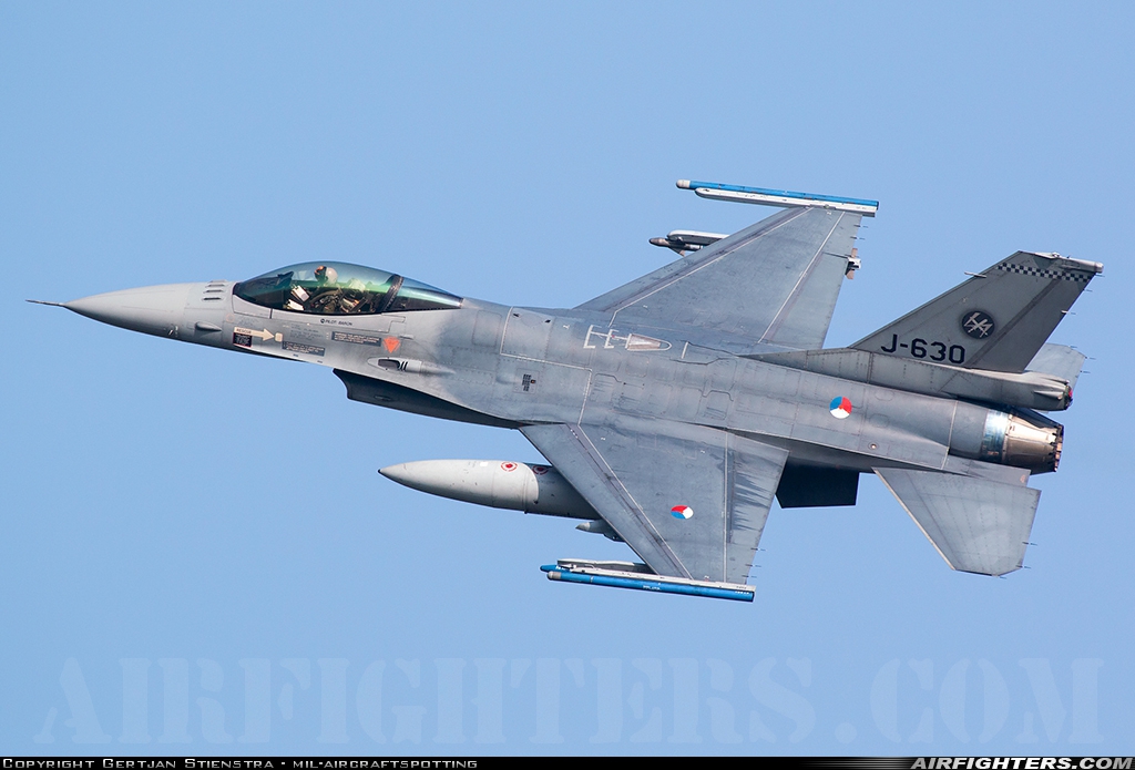 Netherlands - Air Force General Dynamics F-16AM Fighting Falcon J-630 at Leeuwarden (LWR / EHLW), Netherlands
