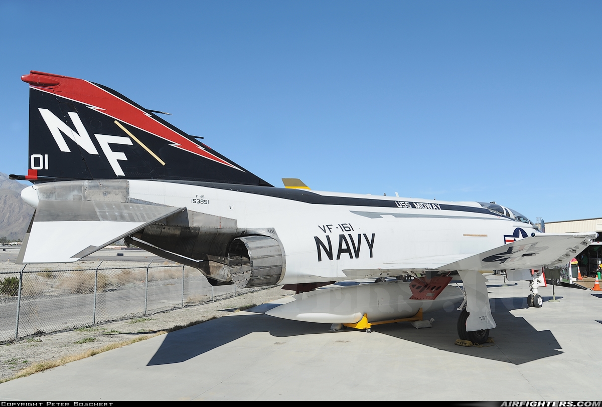 USA - Navy McDonnell Douglas QF-4S Phantom II 153851 at Palm Springs - Int. (Regional / Municipal) (PSP / KPSP), USA